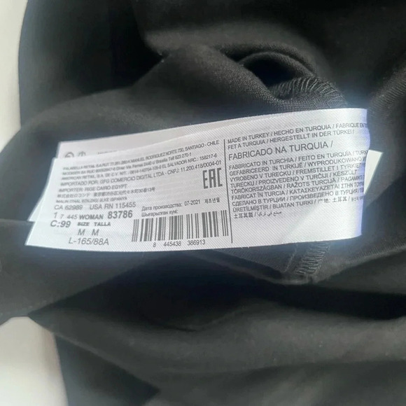 Mango MNG Sustainable Viscose Black Sleeveless Dress Pockets Size M Zipper Back - Picture 7 of 9